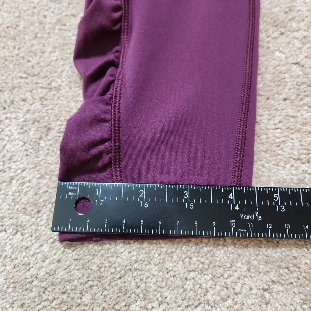 Lululemon Leggings Women 32X29.5 Deep Purple Speed Ruched Legs